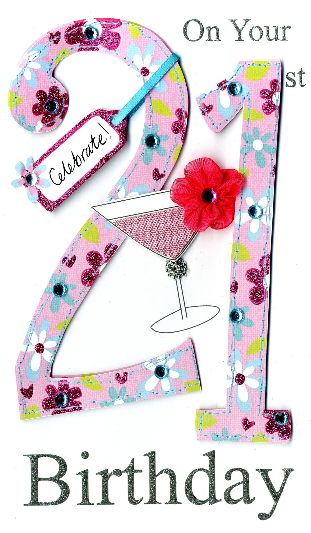 Gorgeous 21st Age 21 Birthday Greeting Card | Cards | Love Kates