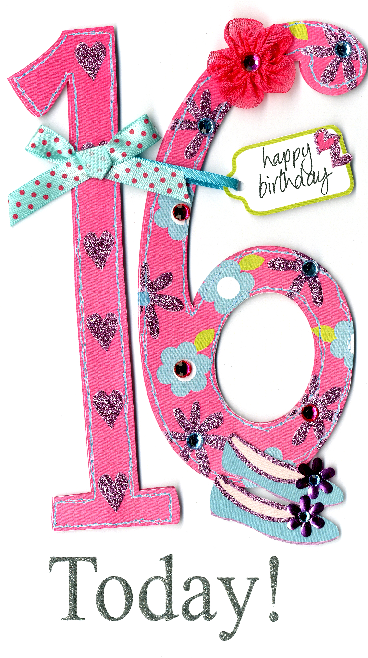 16th Age 16 Birthday Greeting Card Cards