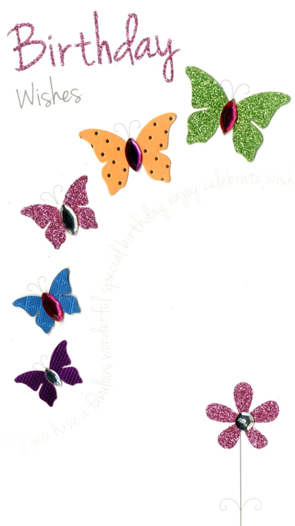 Butterfly Happy Birthday Wishes - Printable Templates Free