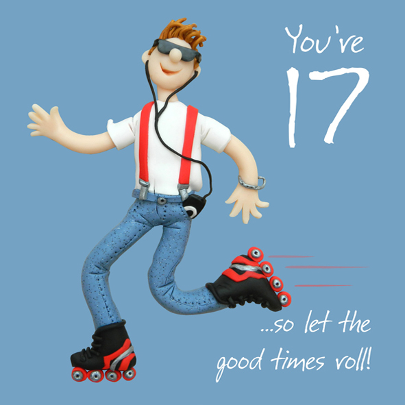 17th Birthday Male Greeting Card One Lump or Two Range | Cards