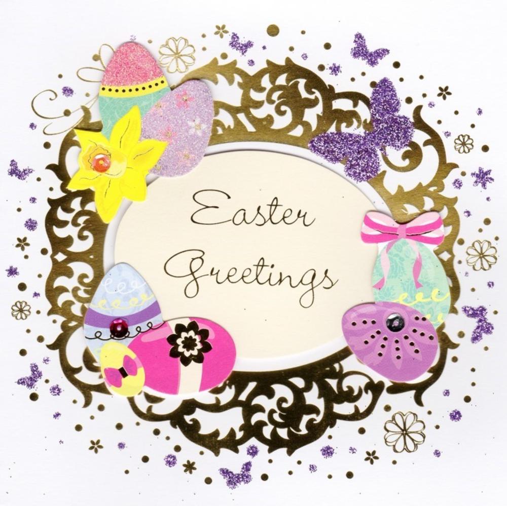 Easter Greetings Happy Easter Greeting Card | Cards | Love Kates