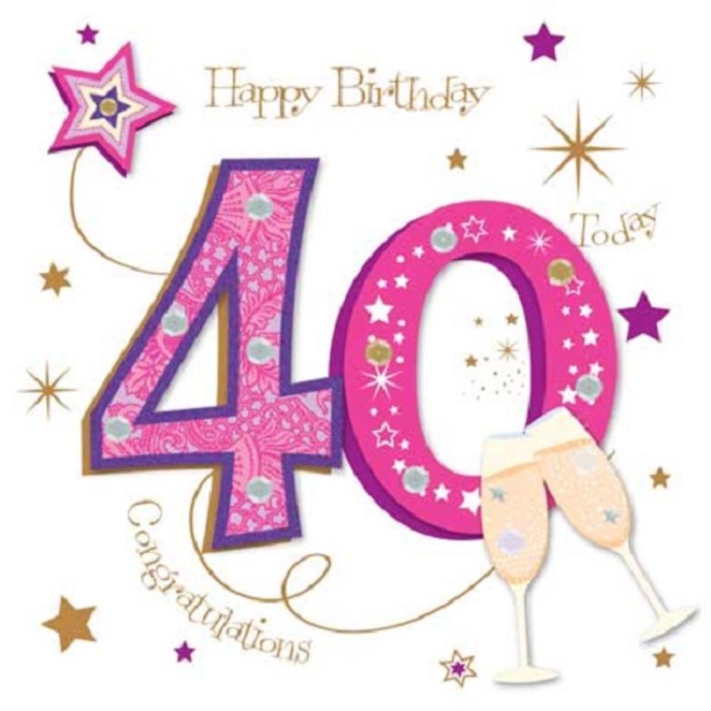 Download Happy Birthday 40 Frau Gif Background