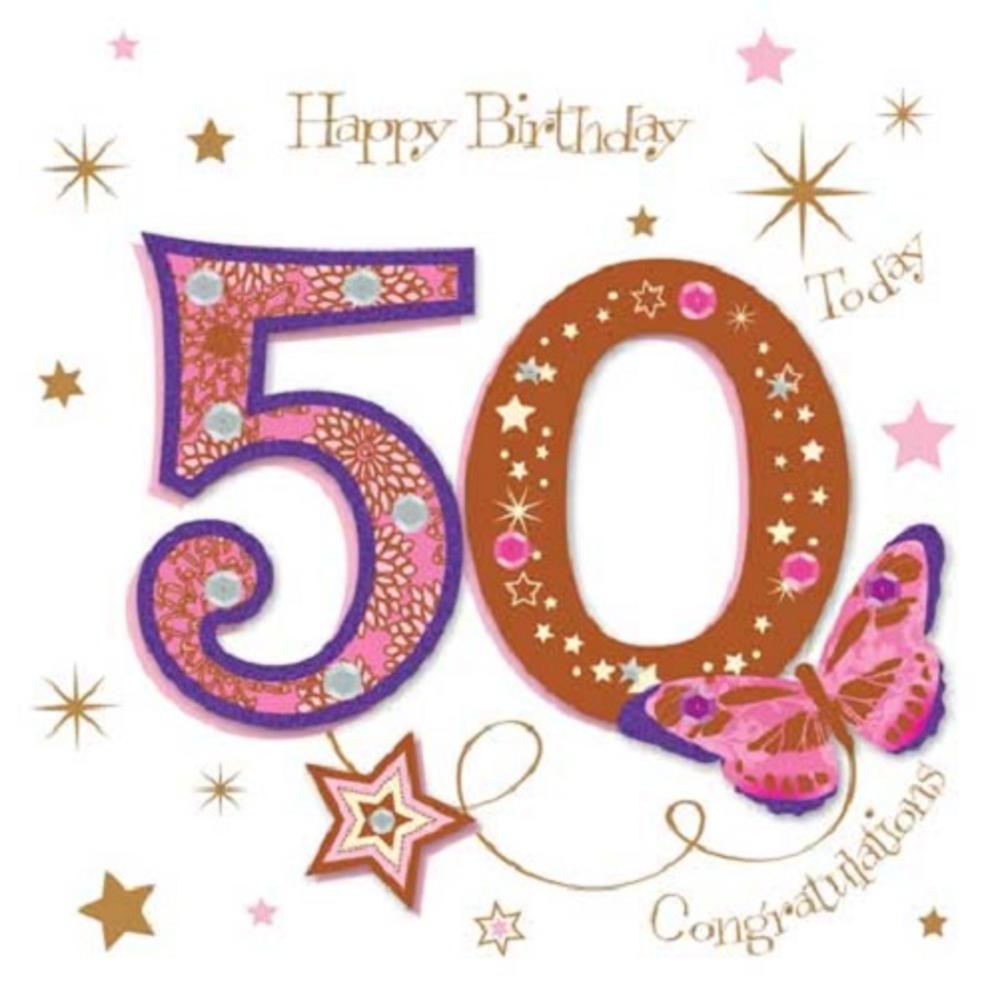 card birthday greeting 50th Card Greeting Talking Happy By Pictures  Birthday Cards 50th