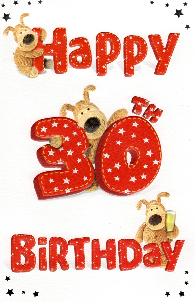 Boofle Happy 30th Birthday Greeting Card Cute Range Greetings Cards
