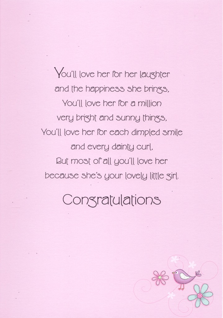 baby congratulation cards