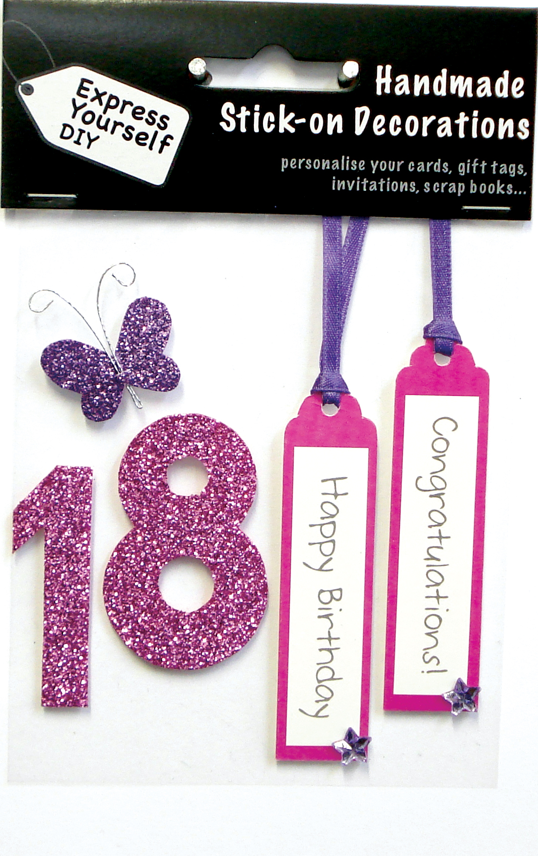 Pink 18th Birthday DIY Greeting Card Toppers | Birthday Cards | Love Kates