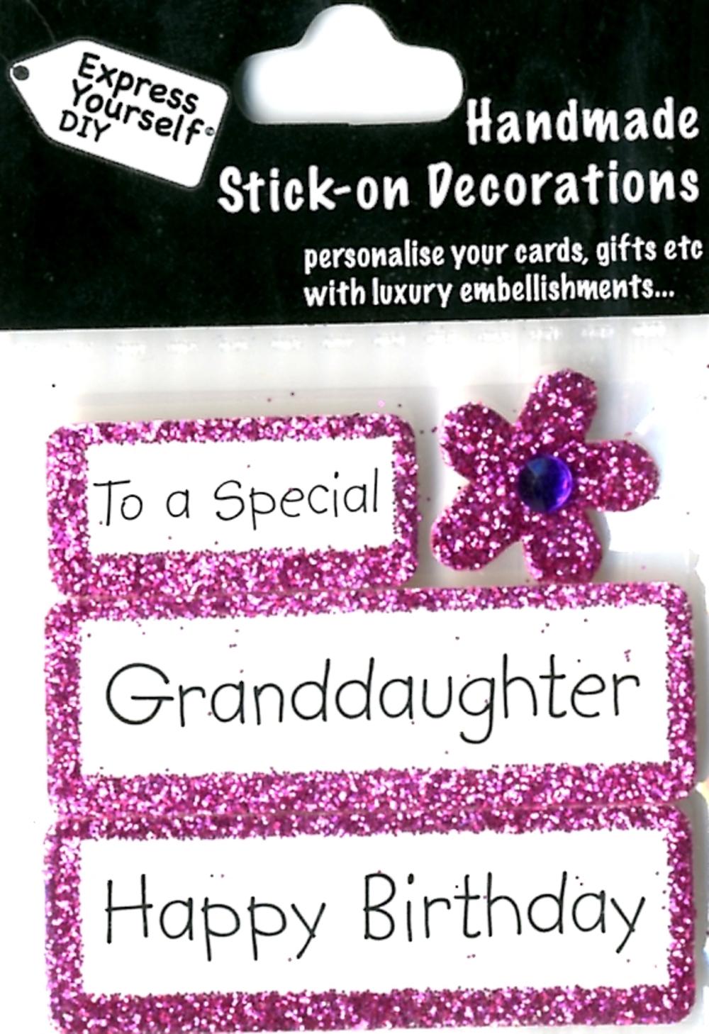 happy birthday granddaughter diy greeting card toppers gift