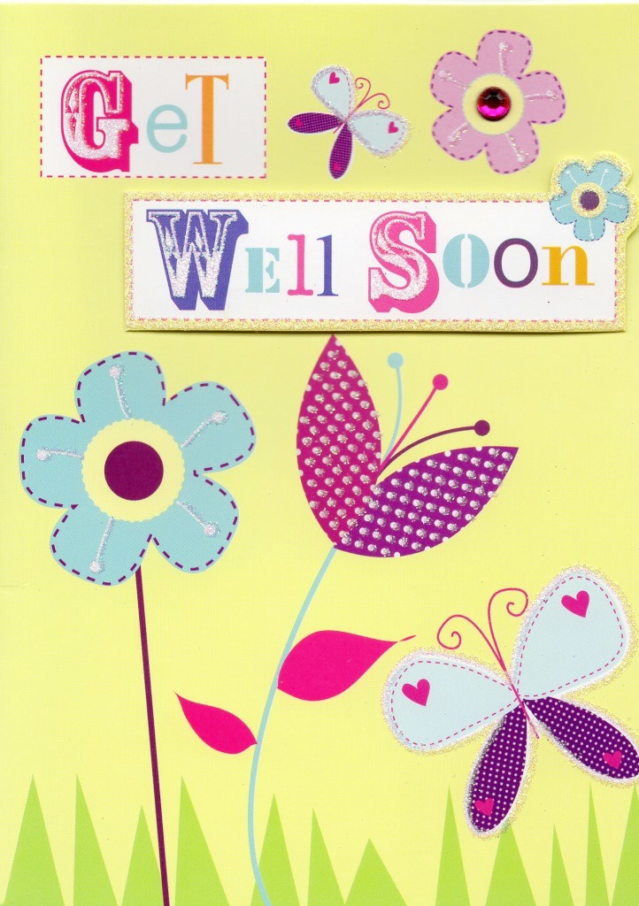 Get Well Soon Greeting Card Cards
