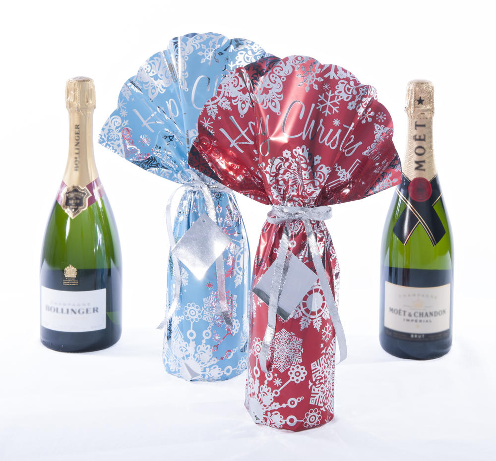 Lux Wrap Blue Luxury Bottle Gift Wrapping Gift Bags Love Kates