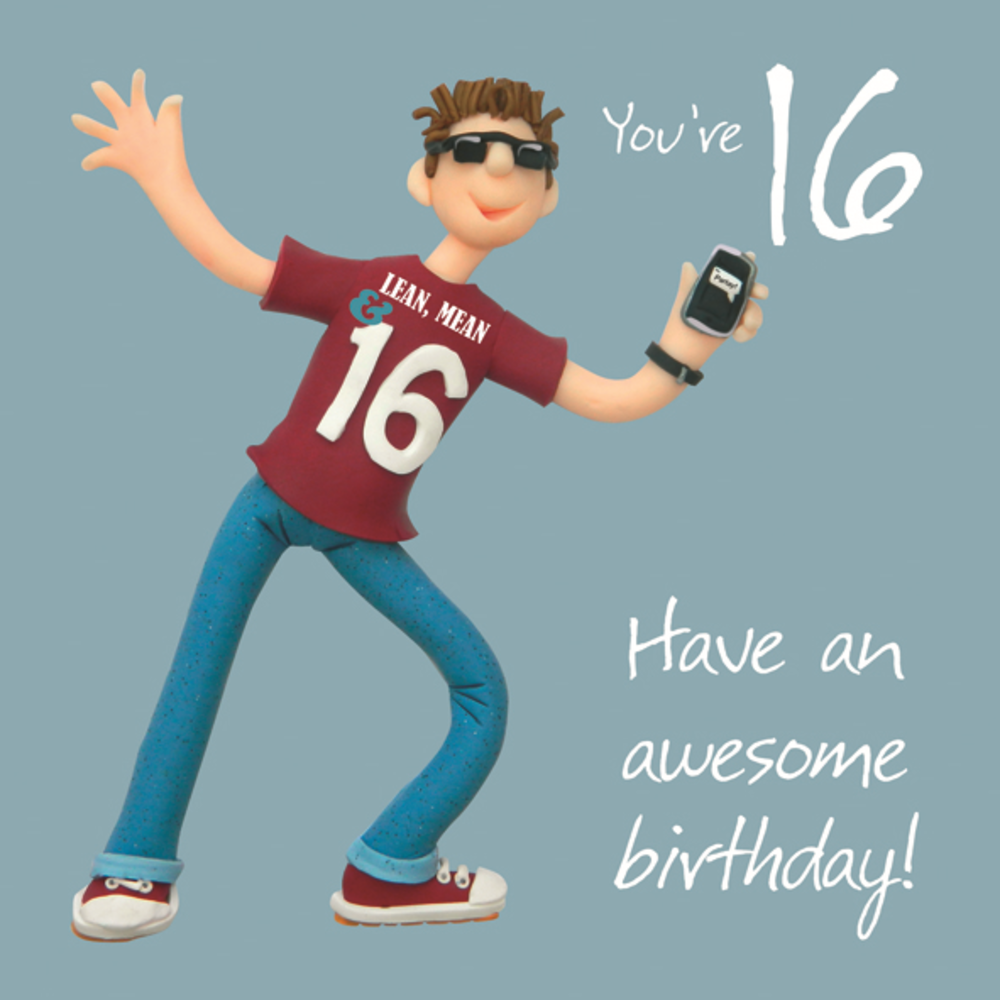 Boys 16th Birthday Greeting Card Cards Love Kates