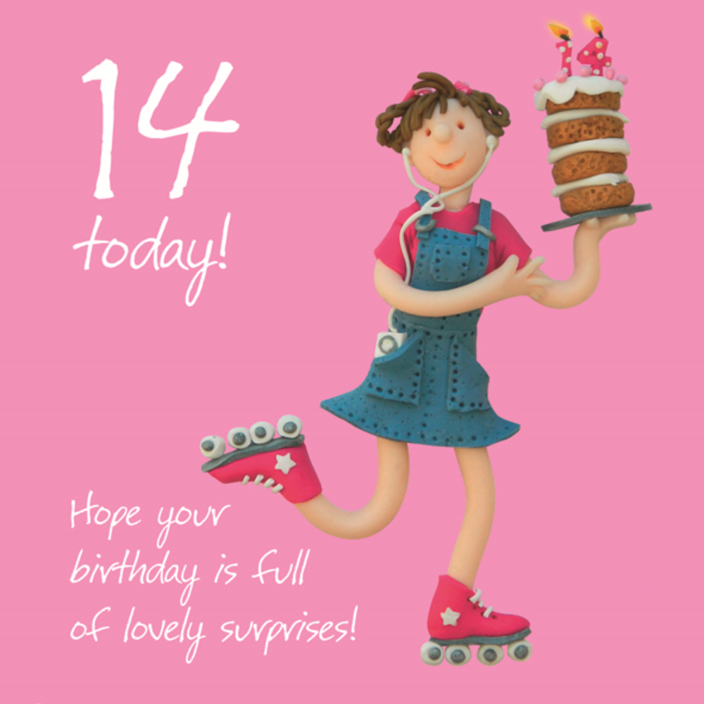 Girls 14th Birthday Greeting Card | Cards | Love Kates