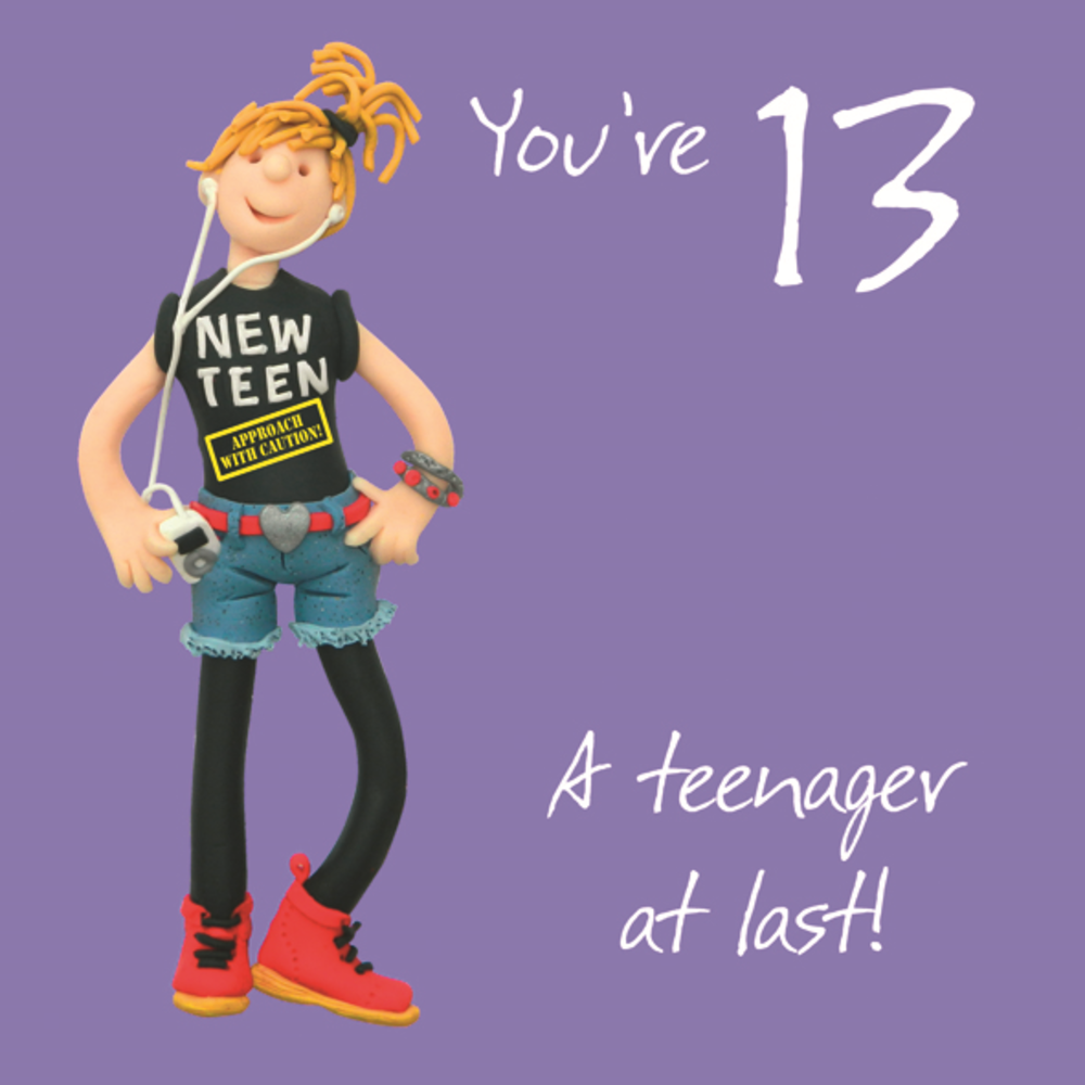 girls-13th-birthday-greeting-card-cards-love-kates