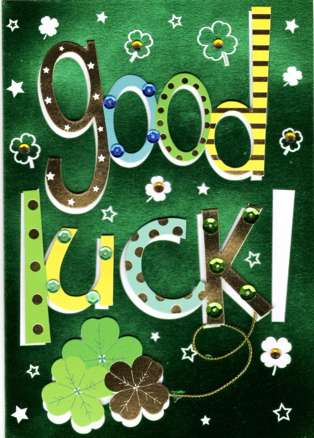 Good Luck Handmade Greeting Card Cards Love Kates