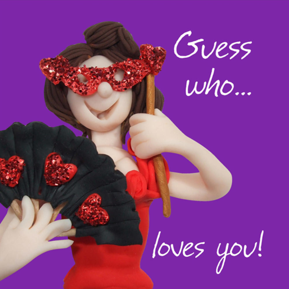 Guess Who Loves You Valentine's Day Greeting Card | Cards | Love Kates