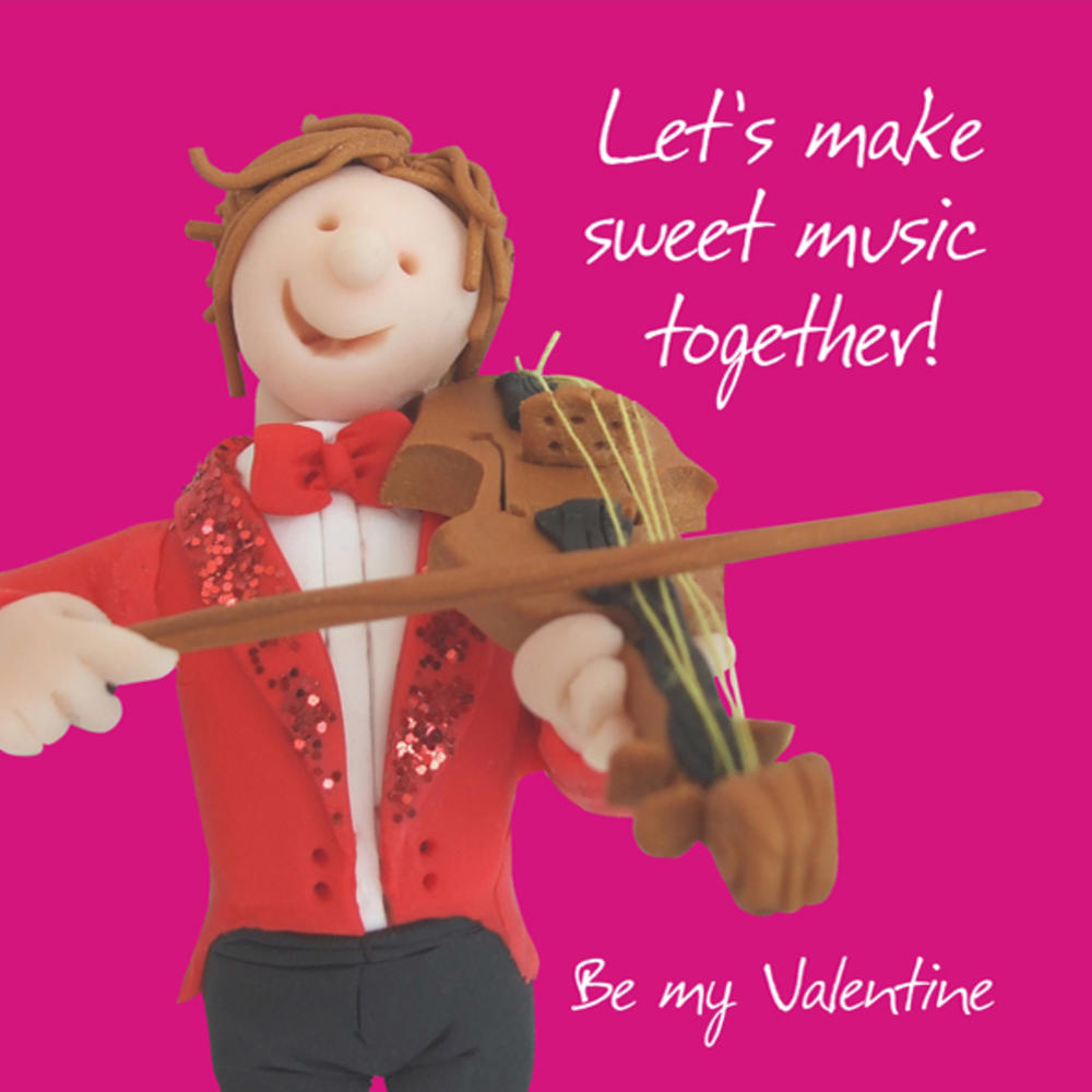 Make Sweet Music Together Valentine's Day Greeting Card Cards