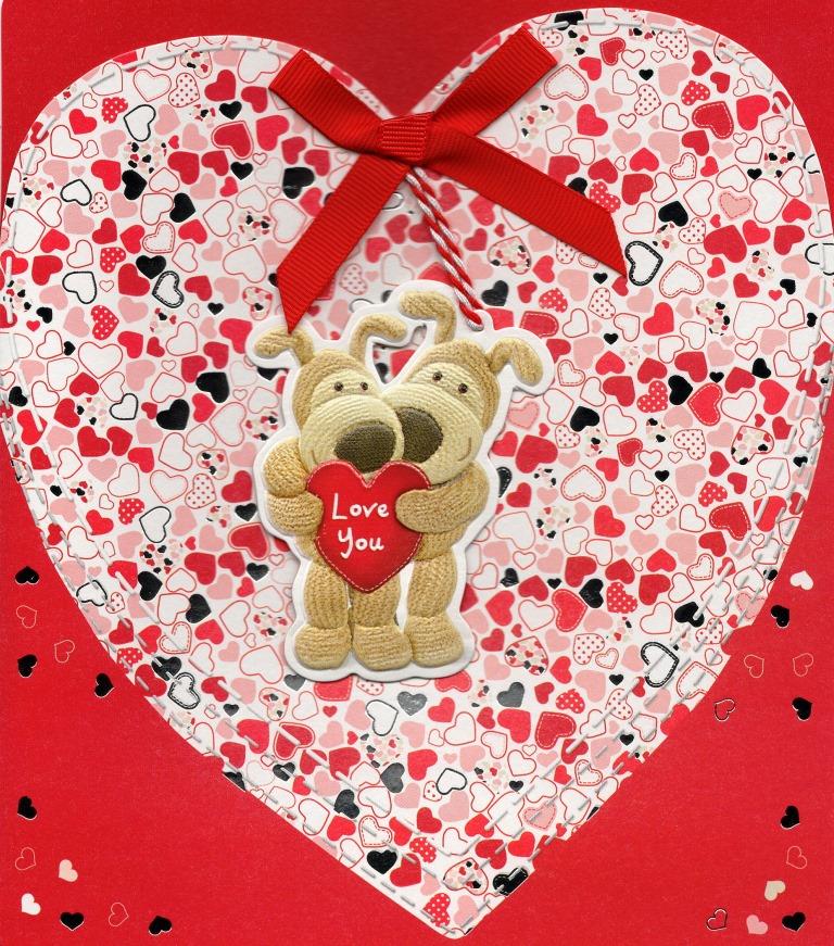 Hearts valentine card happy notonthehighstreet Boofle Love You Valentine's Day Card | Cards | Love Kates