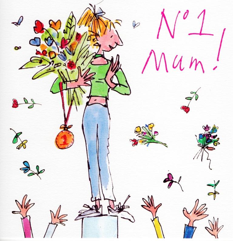 quentin blake no 1 mum mothers day greeting card cards mothers greeting card