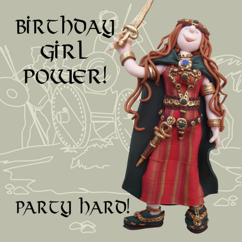 Birthday Girl Power Funny Olde Worlde Birthday Card Cards Love Kates
