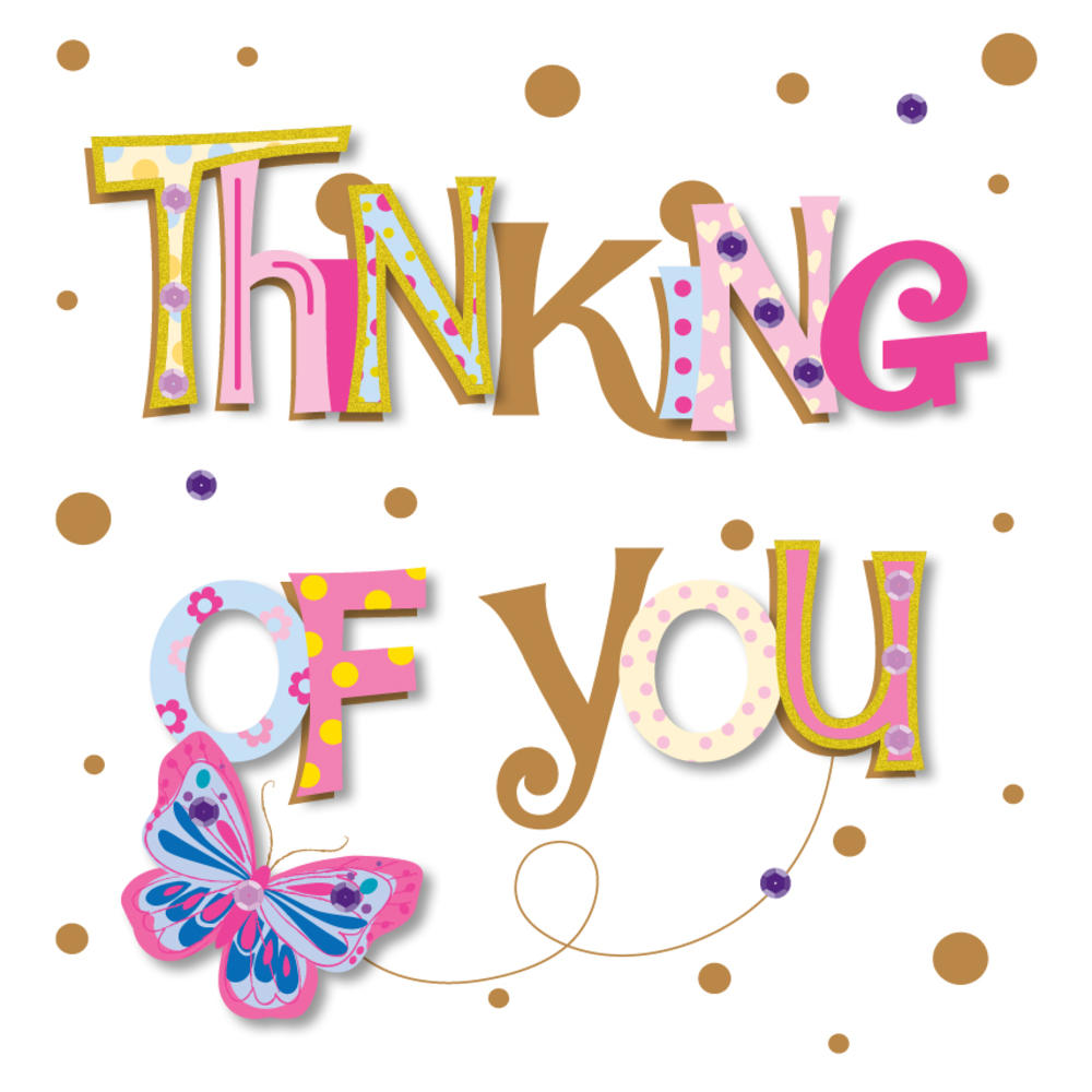 Pretty Thinking Of You Greeting Card | Cards | Love Kates