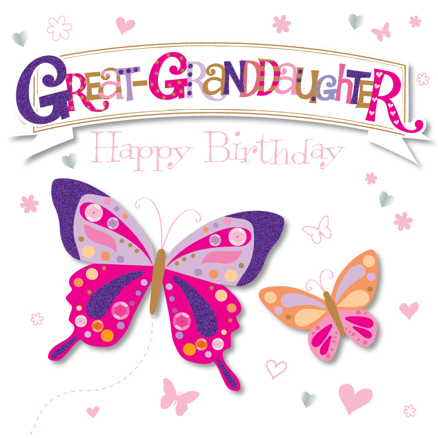 great-granddaughter-happy-birthday-greeting-card-cards-love-kates