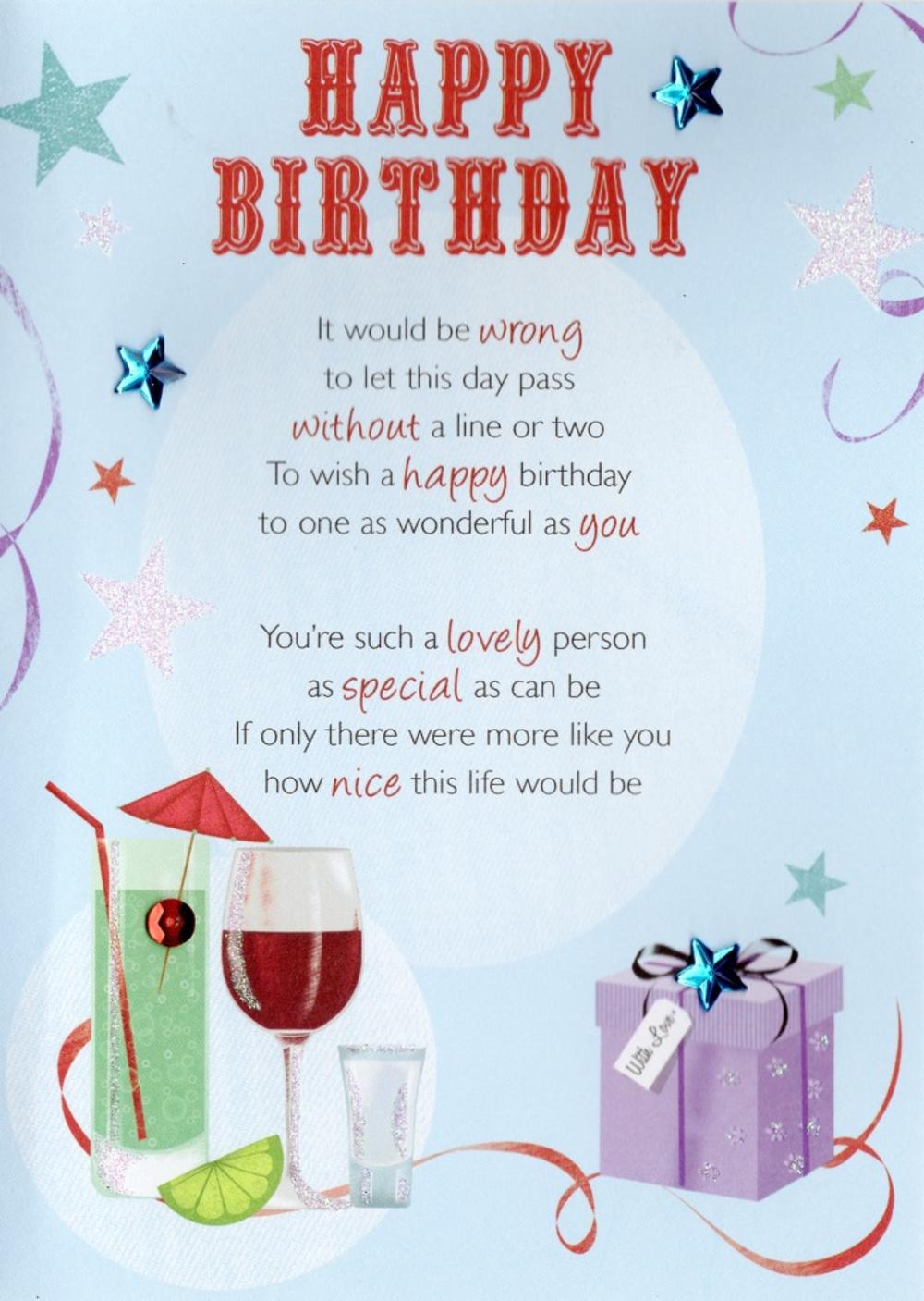 Verjaardag Afbeelding Birthday Greeting Message Happy Birthday Notes ...