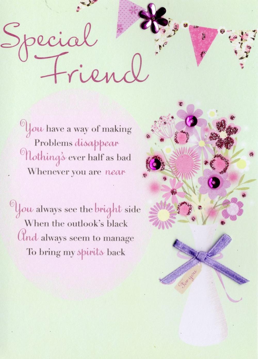 Lovely Special Friend Greeting Card  Cards  Love Kates