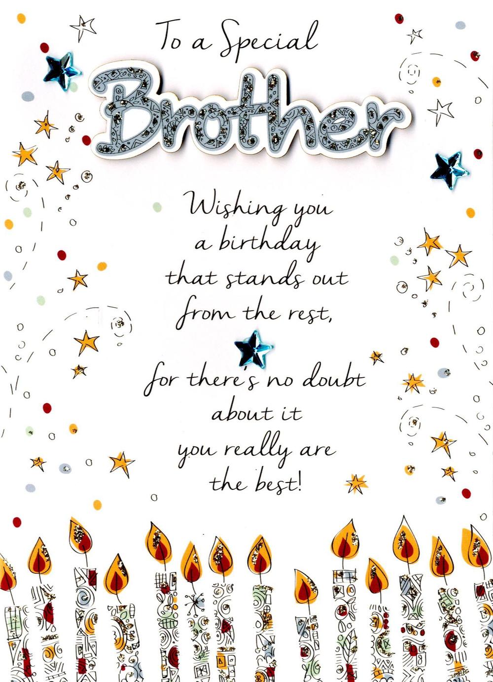 Free Printable Birthday Brother Cards