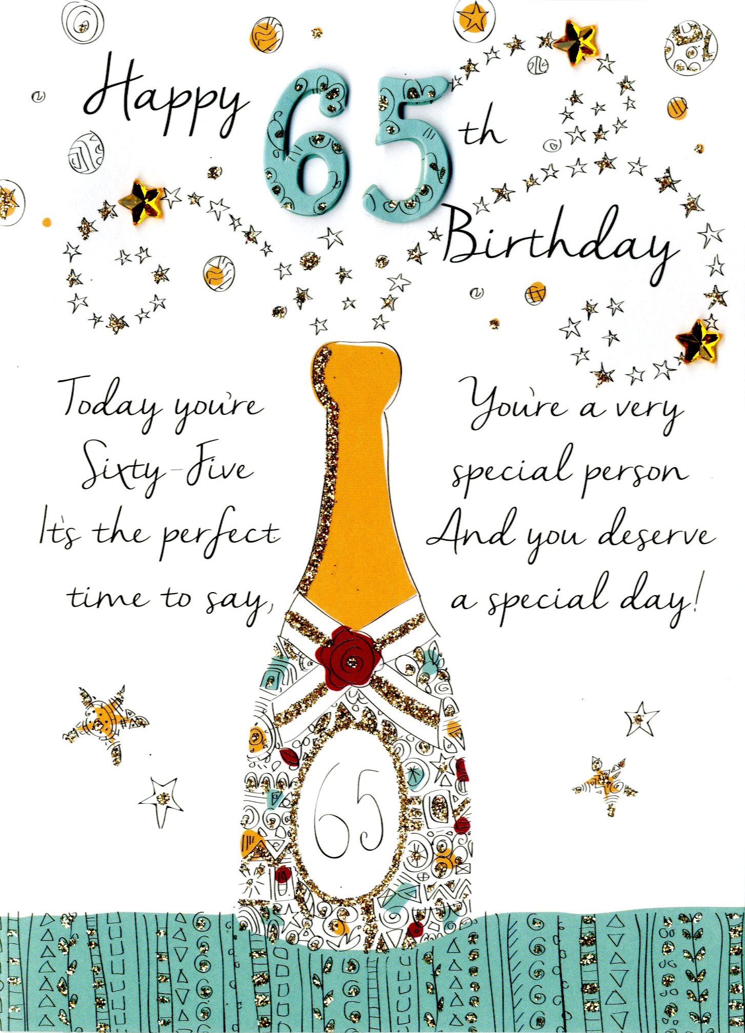 Happy 65th Birthday Greeting Card Second Nature Just To Say Cards eBay