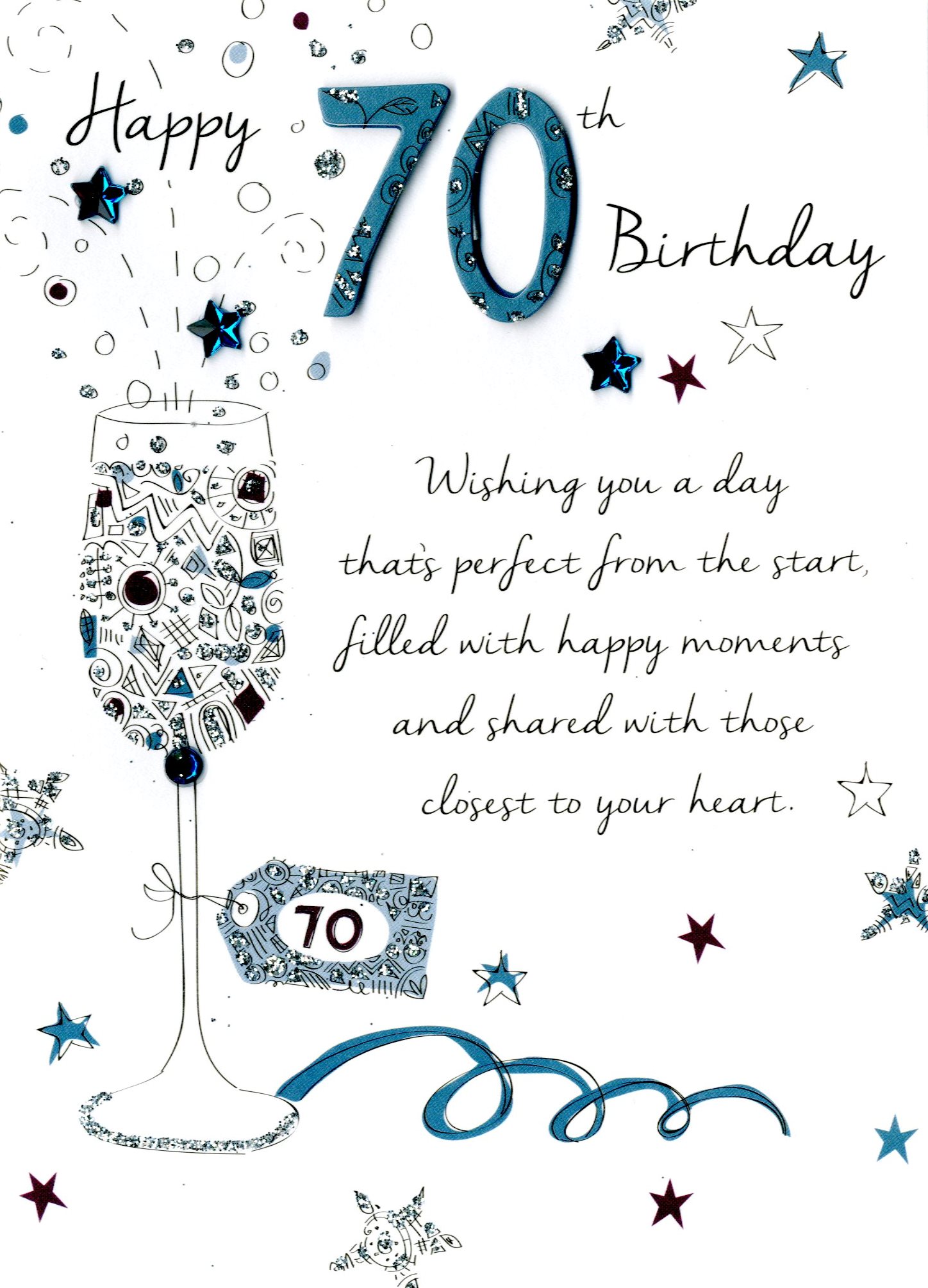 What To Say In A 70th Birthday Card