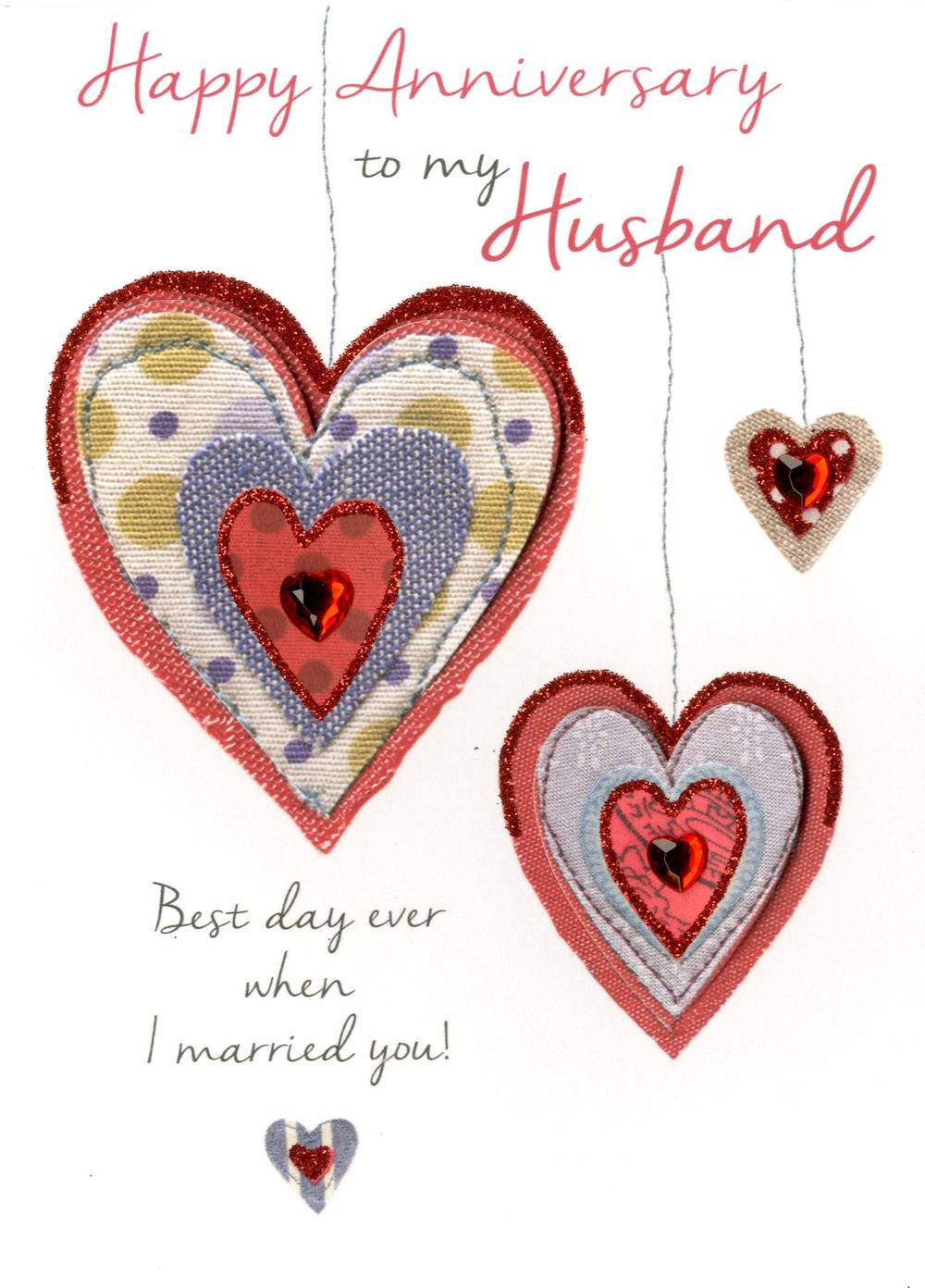 Husband Happy Anniversary Greeting Card Cards Love Kates