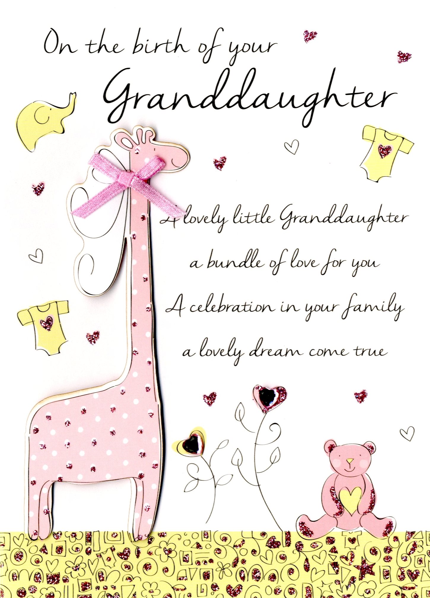 Biglietto Di Auguri Per Nonni Orgogliosi – Nascita Bimba – Frasi Dolci E Formato Maxi