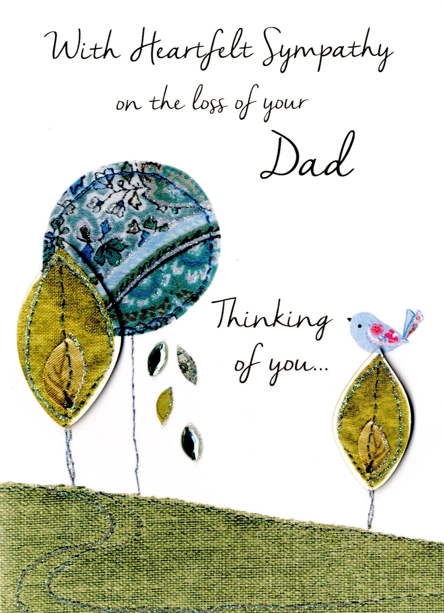 Sympathy On Loss Of Your Dad Greeting Card Cards Love Kates   JT075 