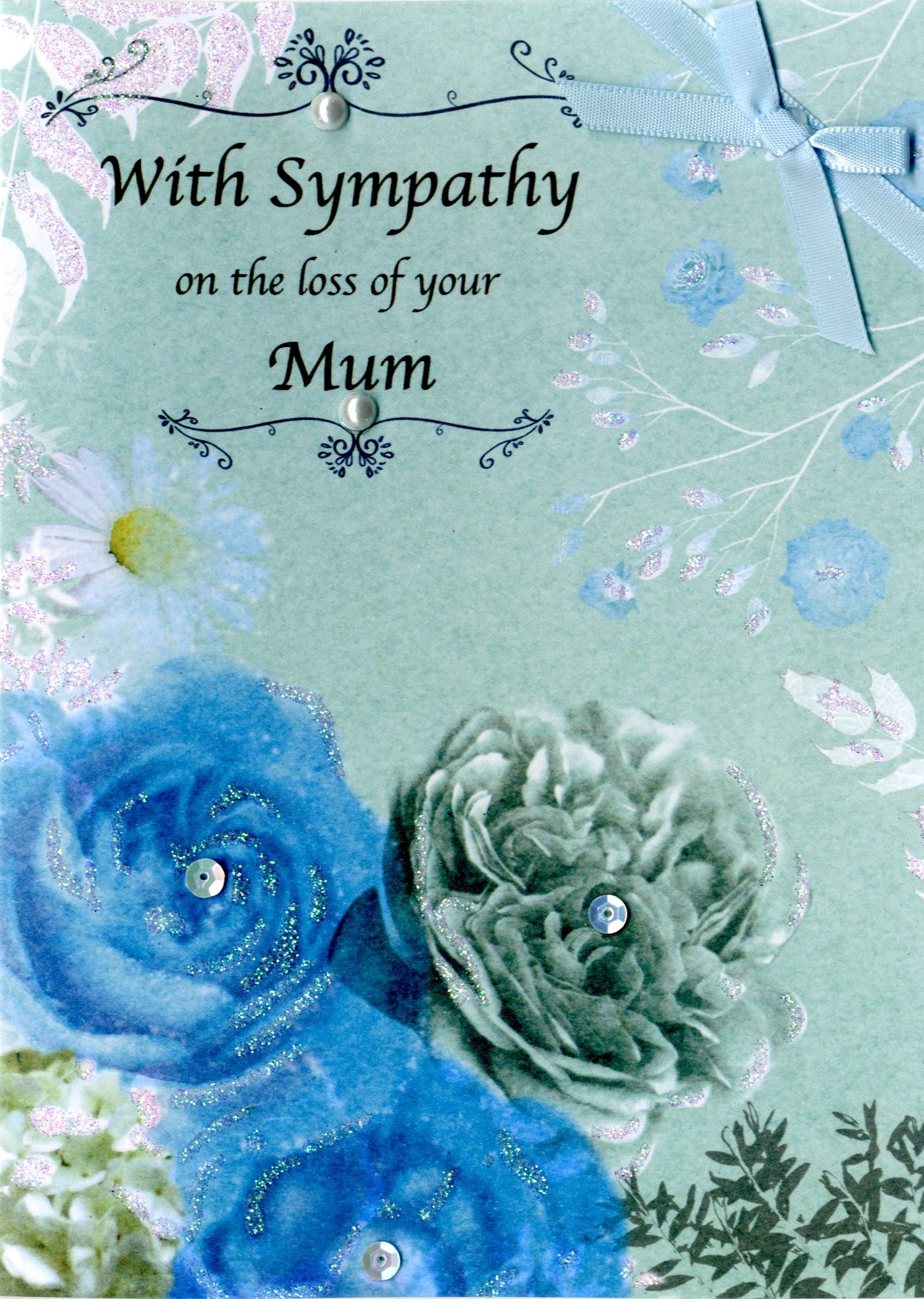Sympathy Card For Loss Of Mother - American Greetings Thinking Of You Card With Floral Design