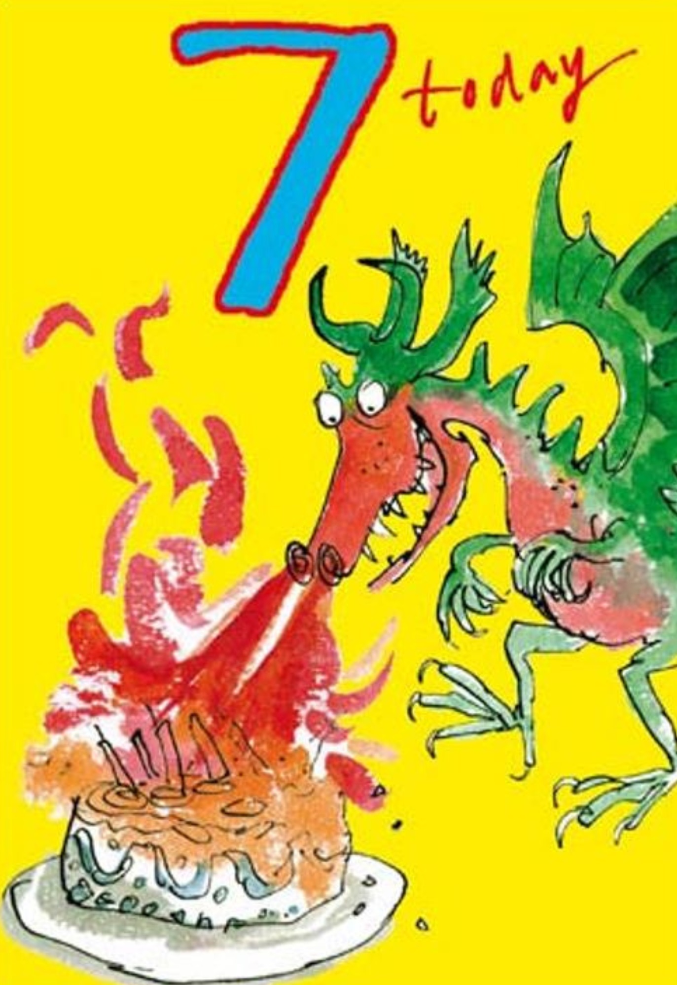 Quentin Blake Geburtstagskarte Für Jungen – 170x120 Mm, Mit Umschlag, Lustiges Design