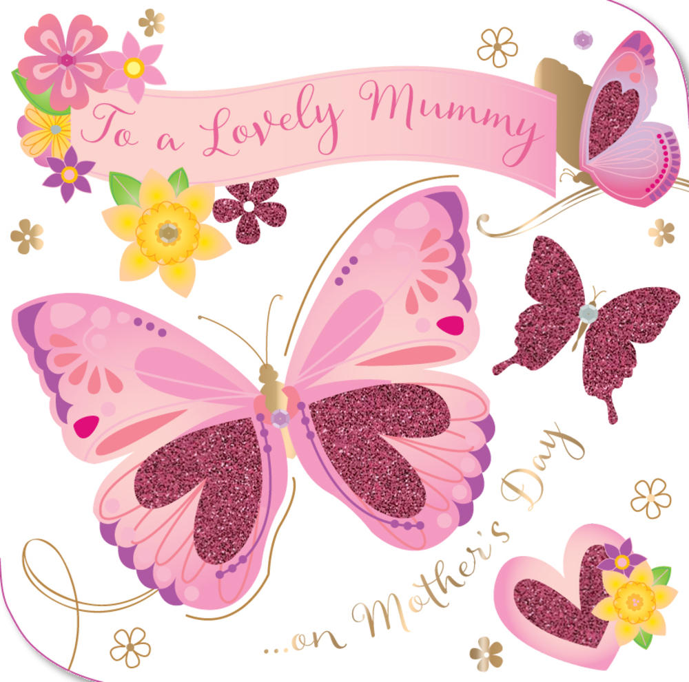 Lovely Mummy Happy Mother's Day Greeting Card 