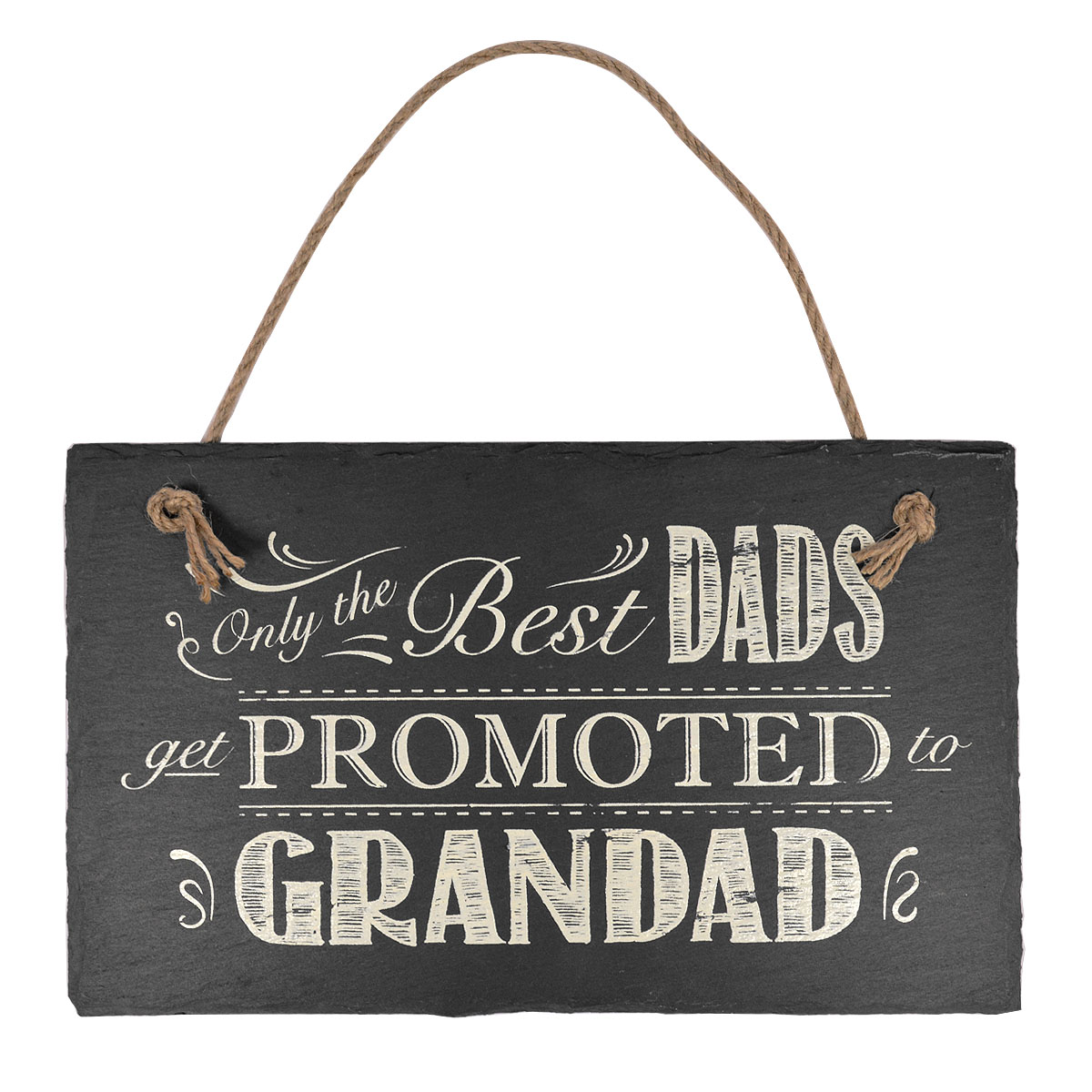 best dads promoted to grandad hanging slate plaque sign gift gifts