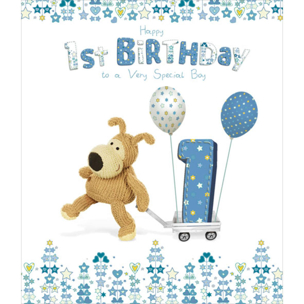 Boofle Happy 1st Birthday Greeting Card Cute Cards