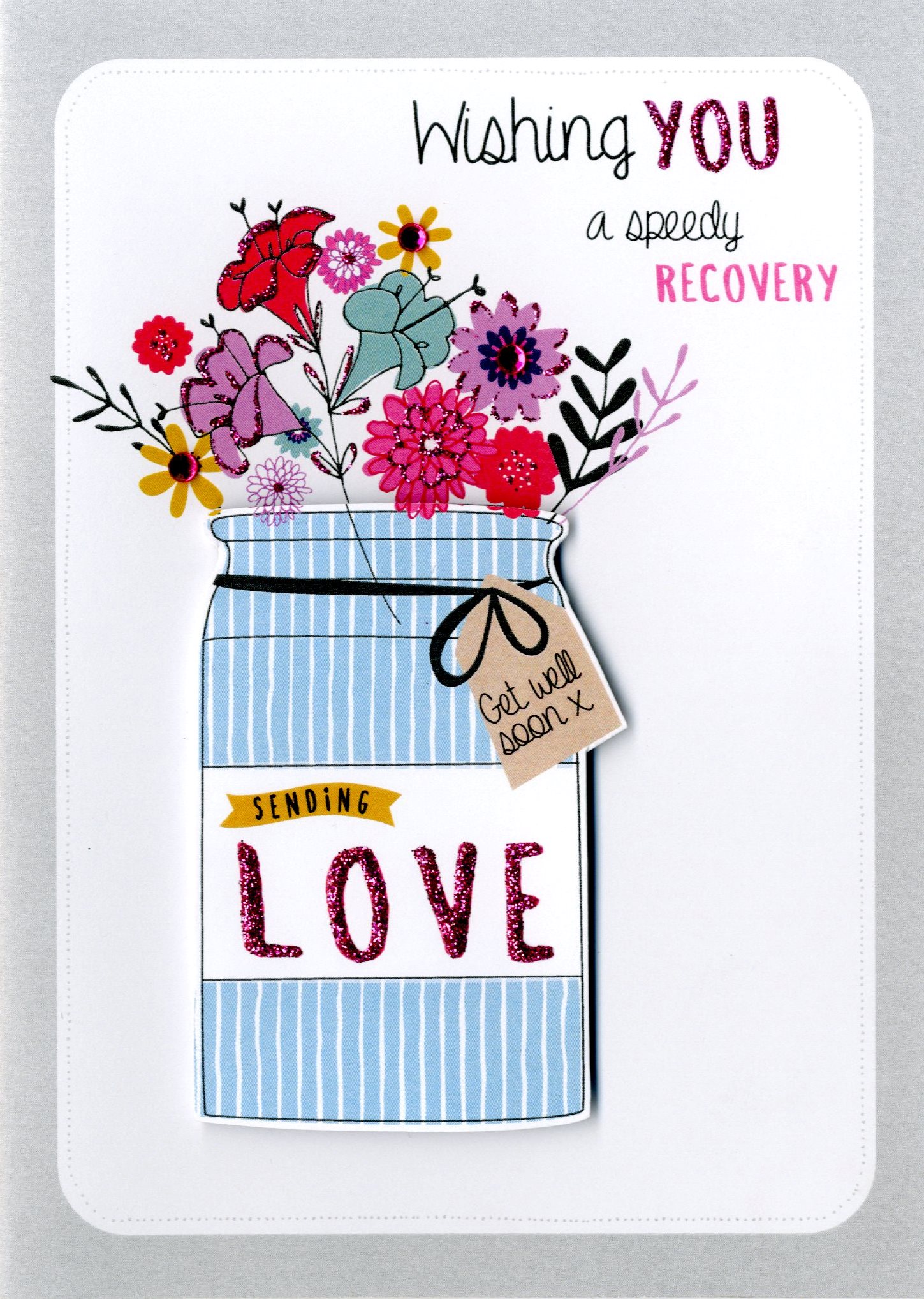 Speedy Recovery Get Well Greeting Card Cards 