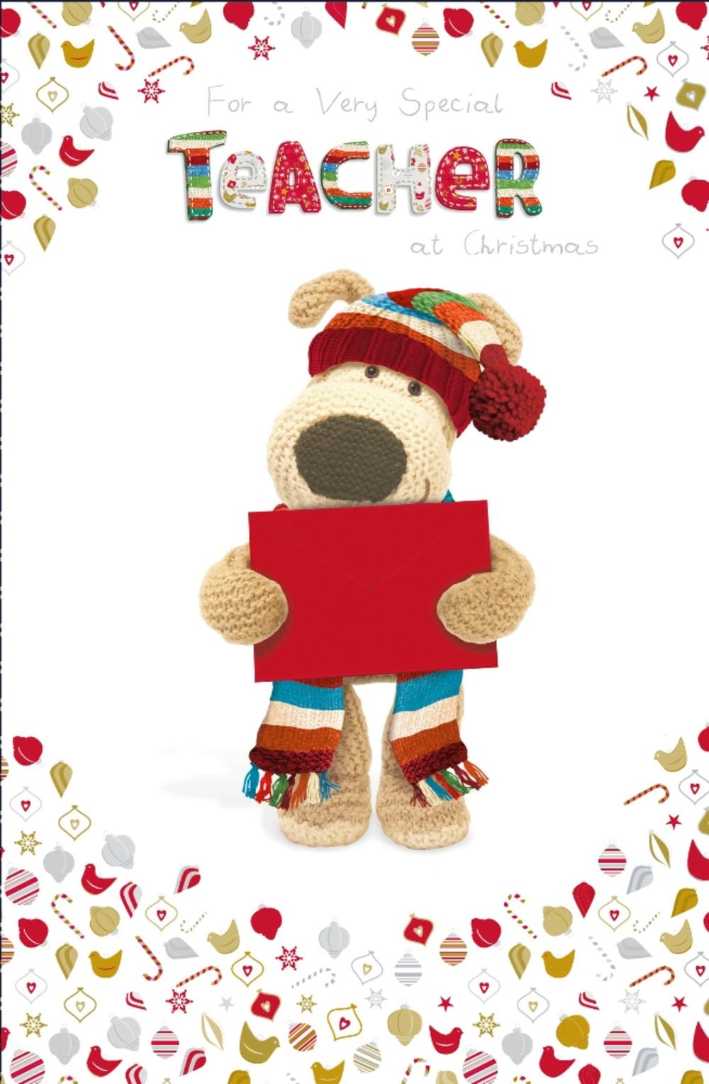 boofle special teacher christmas greeting card cards love kates christmas card for teacher
