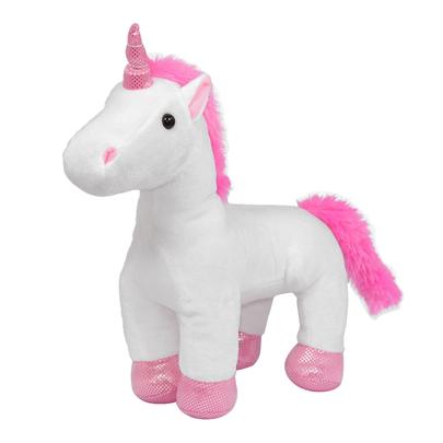 white unicorn plush