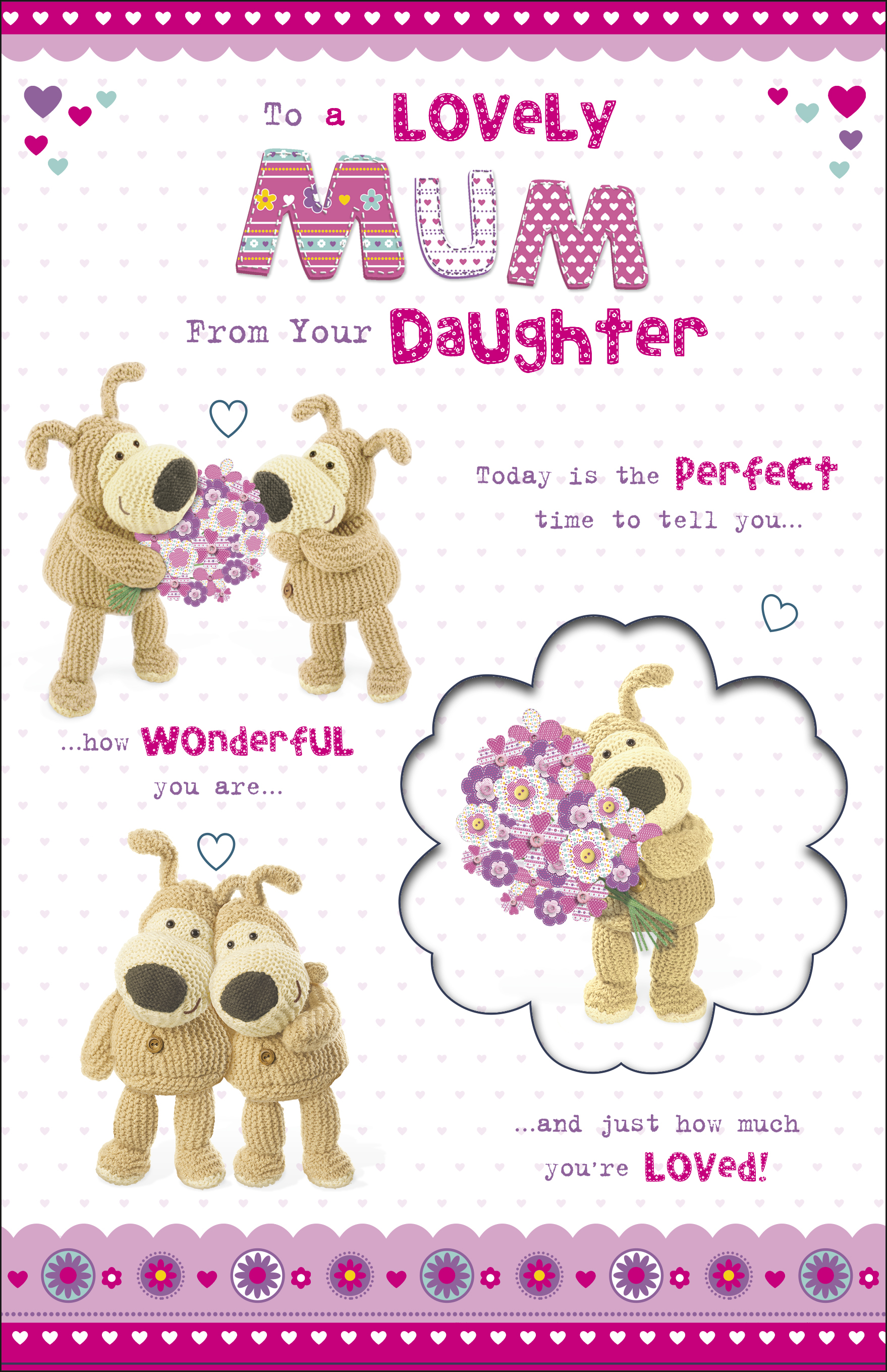 boofle mum from daughter happy mother's day card cute
