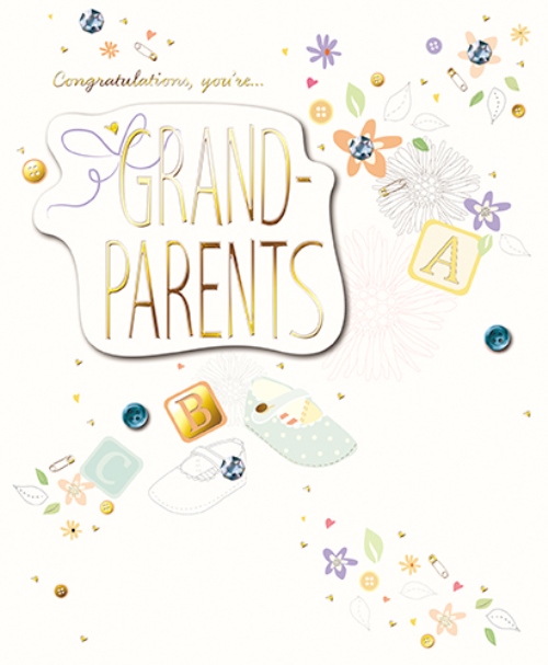 you re grandparents embellished congratulations greeting card