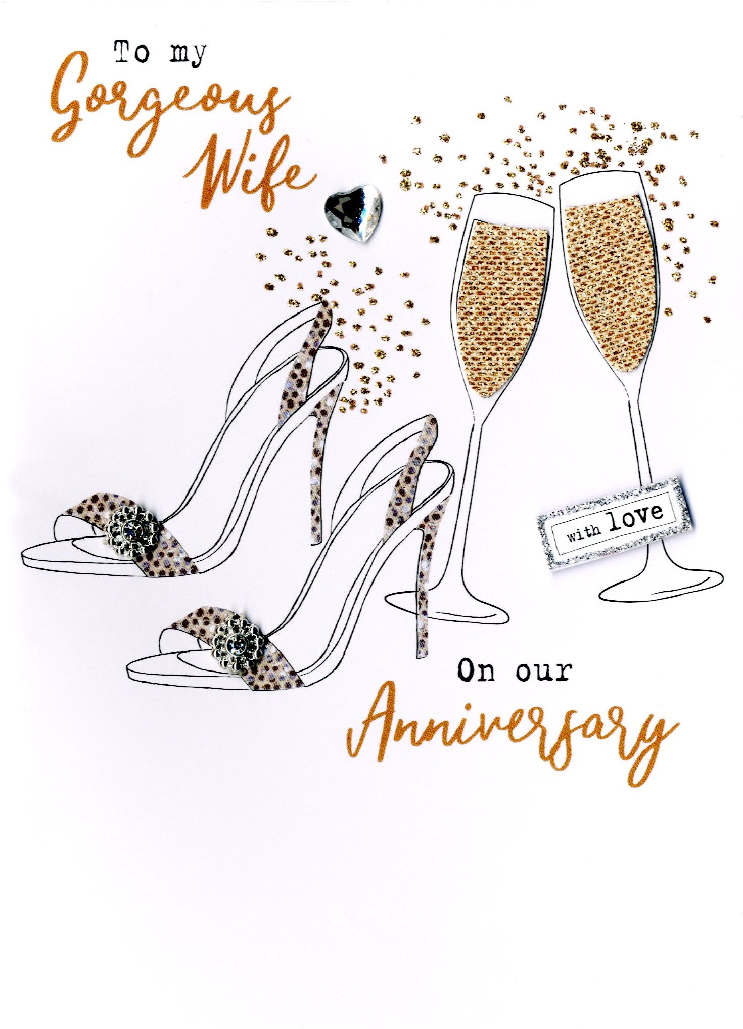 Gorgeous Wife Anniversary Irresistible Greeting Card Gorgeous Wife Anniversary Irresistible Greeting Card