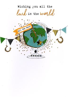 Wishing You All The Luck In World Irresistible Greeting Card Cards