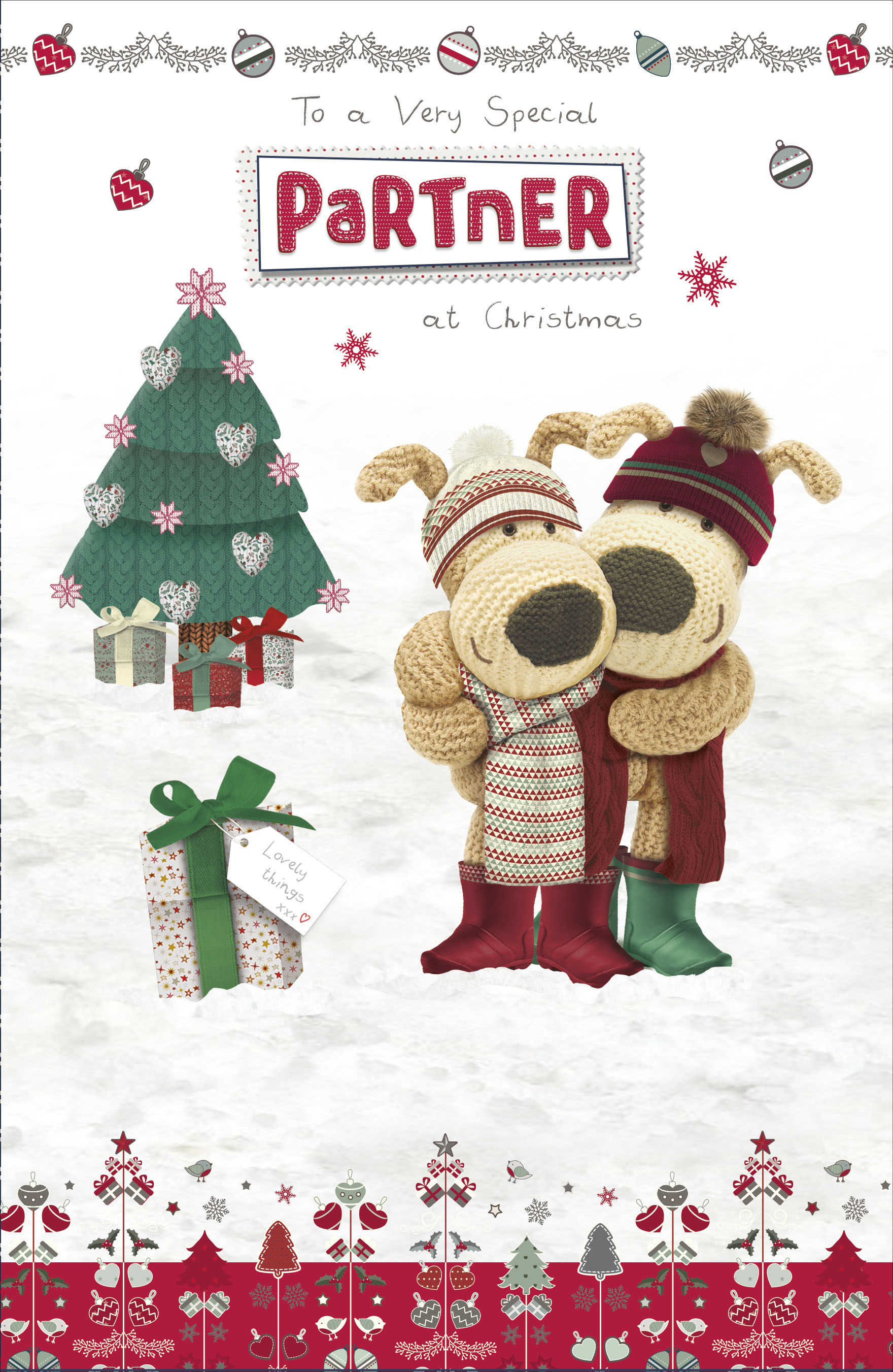 Boofle Very Special Partner Christmas Greeting Card Cute Xmas Cards
