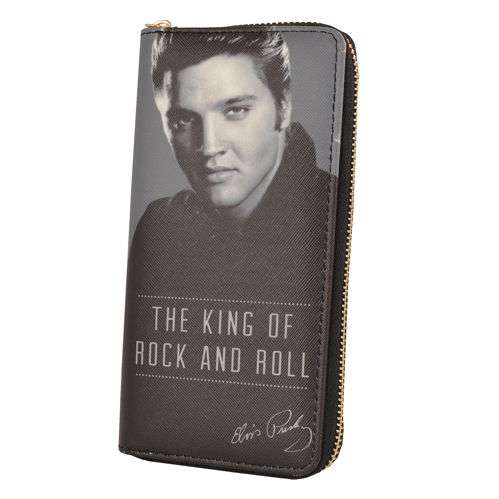 Elvis Presley King Of Rock & Roll Zip Around Purse Ladies Gift Idea eBay