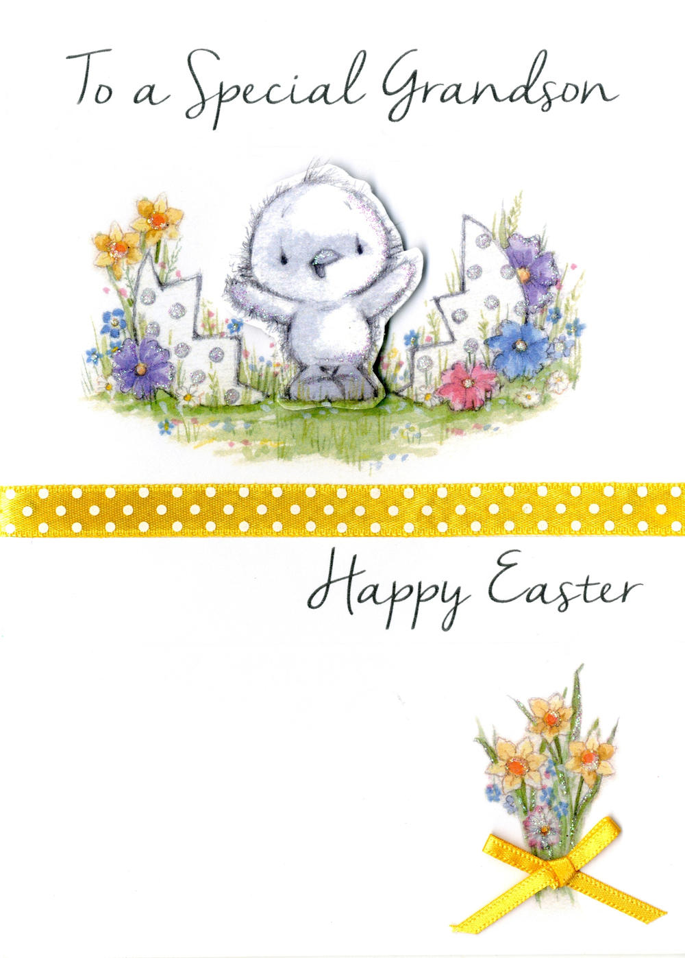 Grandson Easter Greeting Card Embellished Hand-Finished ...