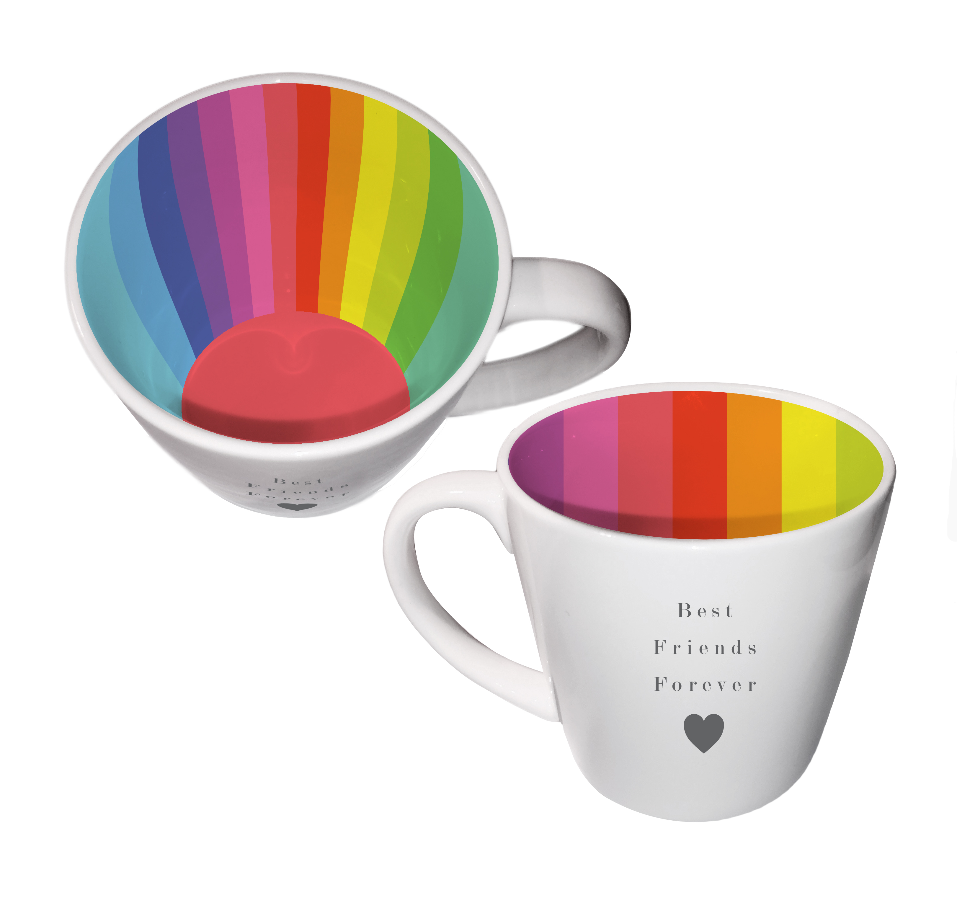 Best Friends Forever Inside Out Mug In Gift Box Gifts