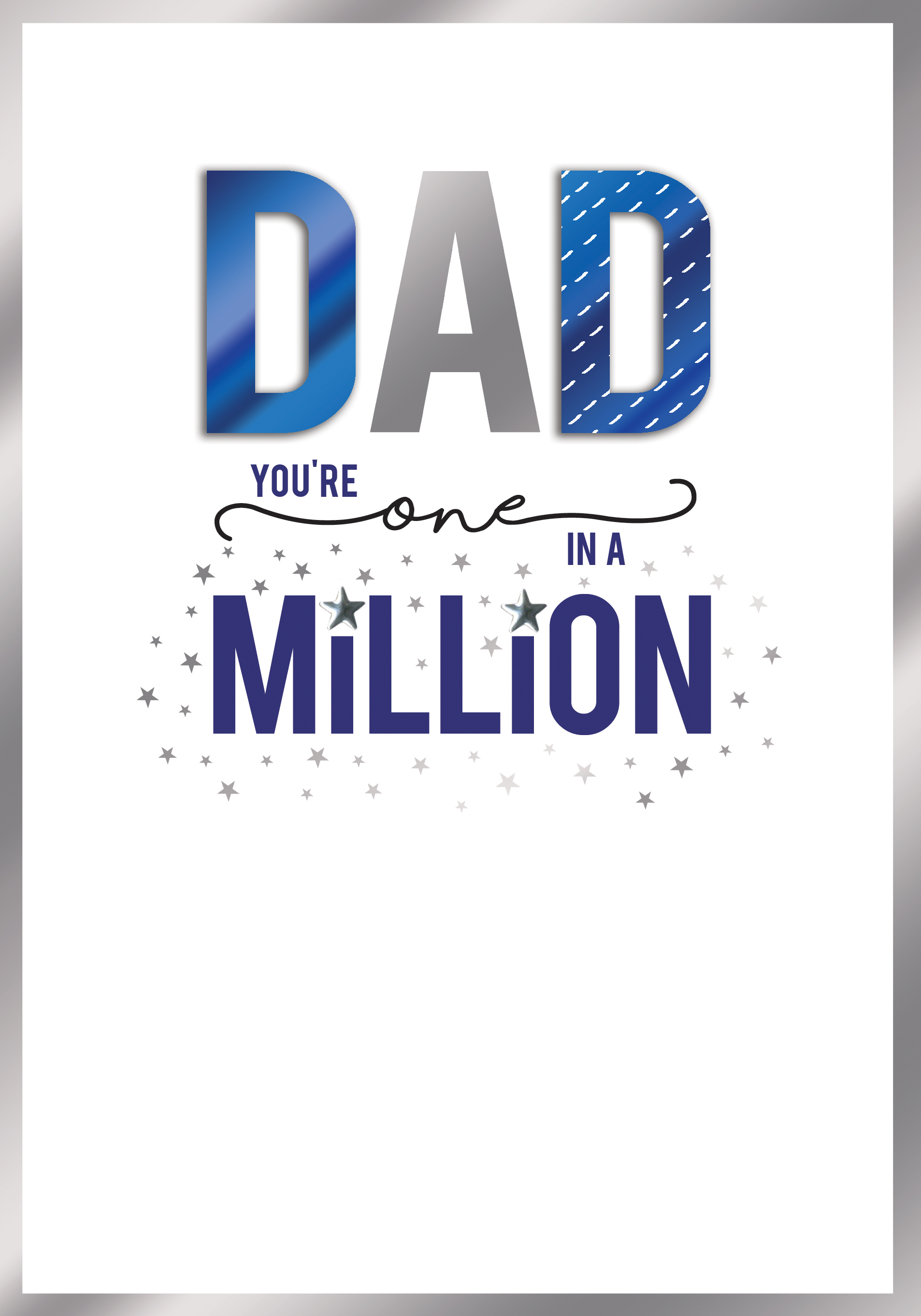 Dad Youre One In A Million Embellished Fathers Day Card Cards