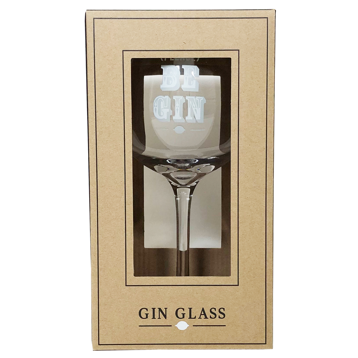 (Please) Be Gin Large Gin Glass In Gift Box Gifts